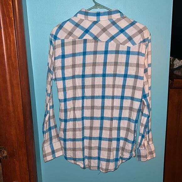 Mens Hawk brand button up flannel size small - Picture 3 of 3